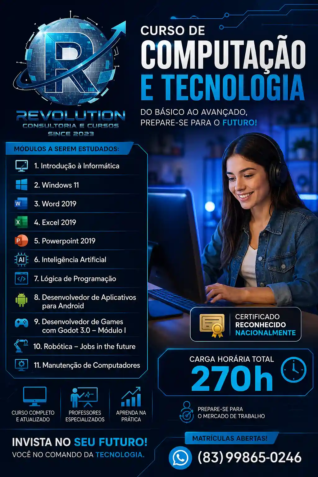 Curso Computação e Tecnologia Profissonalizante Avançada